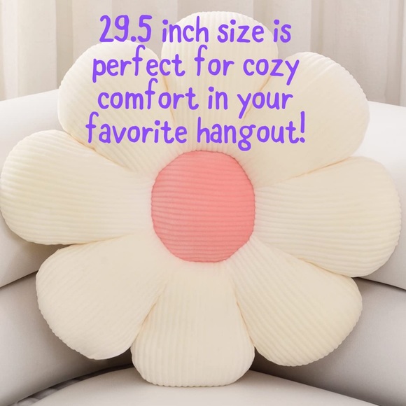 🌸 Sioloc XL 29.5” Inch Flower-Shaped Cozy Cuddles Pet Lounger - New With Tags - Picture 3 of 11